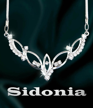 Sidonia - strassový náhrdelník