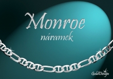 Monroe náramek stříbřený