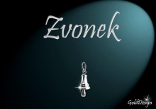 Zvoneček - přívěsek rhodium