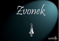 Zvoneček - přívěsek rhodium