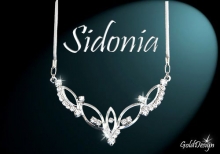 Sidonia - náhrdelník rhodium