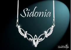 Sidonia - náhrdelník rhodium